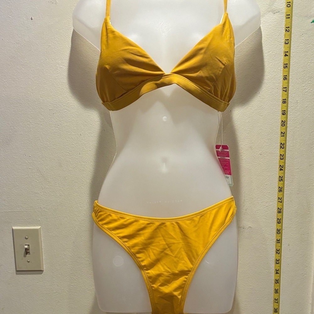 SHEKINI Yellow Bikini Set